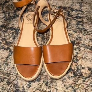 Vince Camuto Women's Brown Leather Sandals